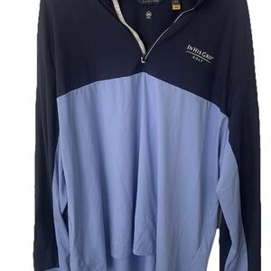 Polo Golf Ralph Lauren Shirt Mens 2XL Quarter Zip Pullover Wicking Colorblock